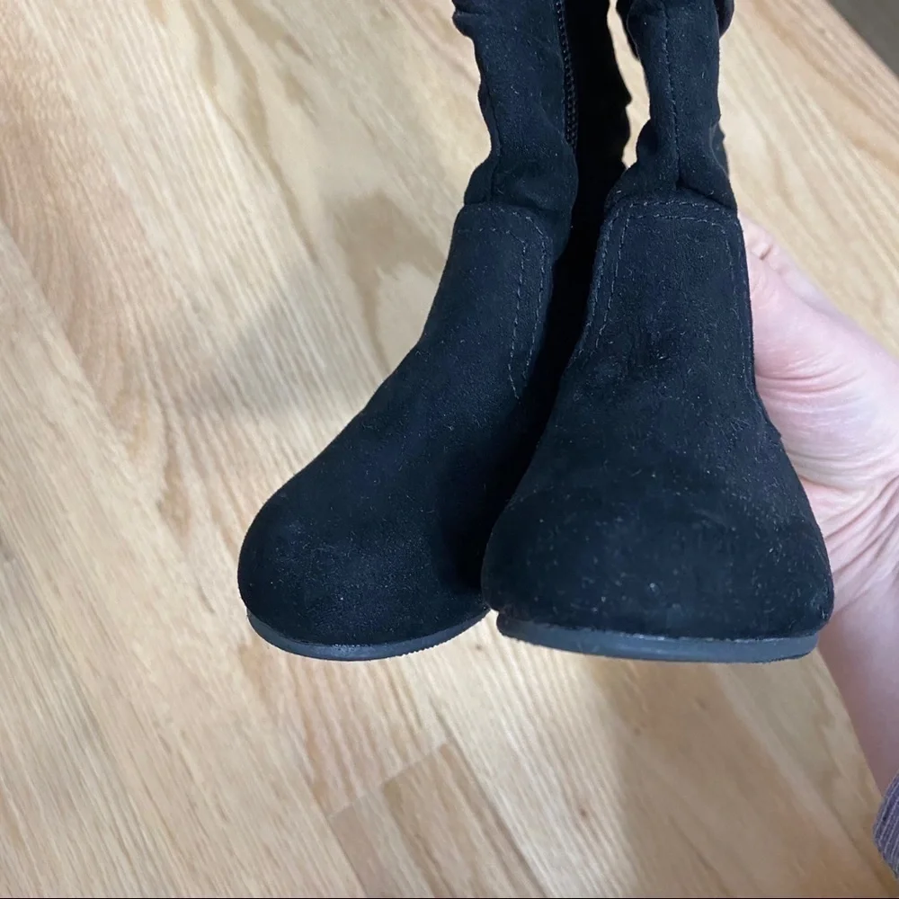 Okie Dokie Kids Tall Black Boots Sz 5 Baby Girl